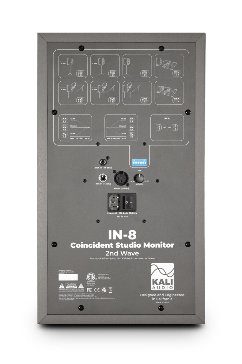 Kali Audio - IN-8 2nd Wave Studio Monitor Grey – Bild 2